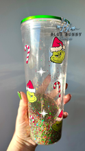 Load image into Gallery viewer, You’re a mean one snowglobe tumbler
