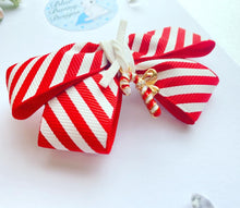 Load image into Gallery viewer, Candy Cane Ribbon Bow
