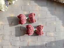Load image into Gallery viewer, Pink Glitter Bow Set

