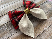 Load image into Gallery viewer, Red Tartan Pinch Bow
